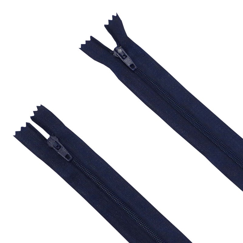 Seeking ROAM Standard Zippers, Nylon Coil, 2 Pieces (Navy, 10"" Inch) - Image 1